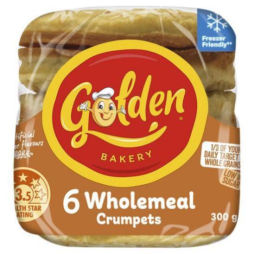 Picture of Golden Crumpets Wholemeal Pack 6