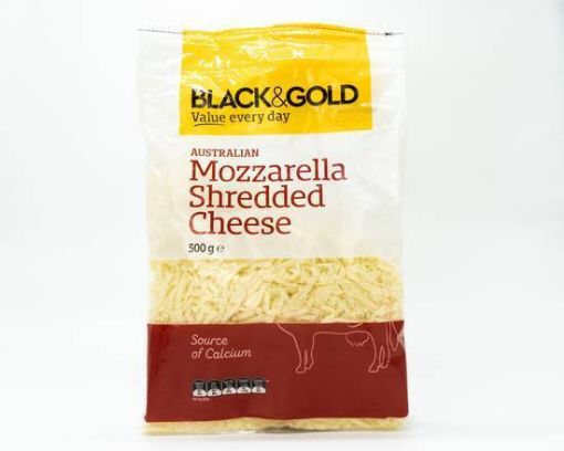 Picture of Black & Gold Shredded Mozzarella 500G