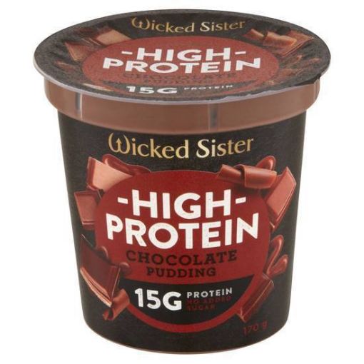 Picture of Wicked Sisters Pudding High Protein Choc 170Gm