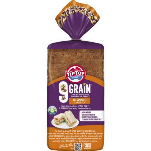 Picture of Tip Top Bread 9 Grain Medium 700G