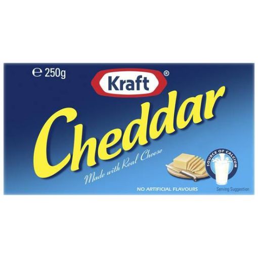 Picture of Kft Cheddar Block 250Gm