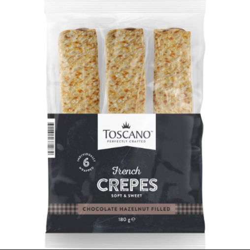 Picture of Toscano Crepe Chocolate Hazelnut 180G