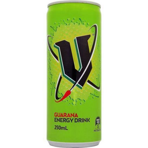 Picture of V Energy Guarana Energy Drink Can Spritzed 250Ml