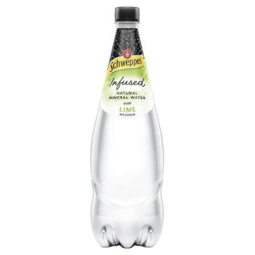 Picture of Schweppes Infused Natural Mineral Water With Lime 1.1L