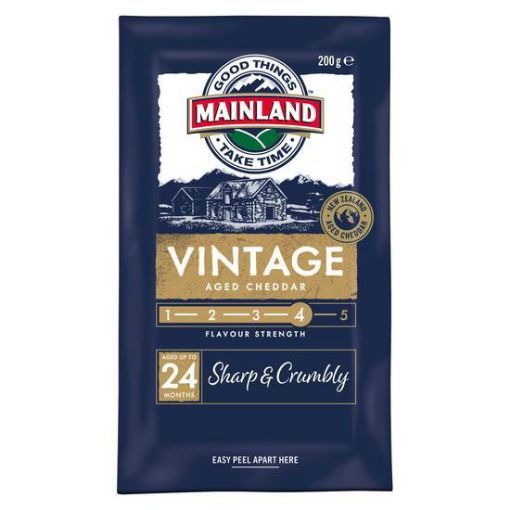 Picture of Mainland Vintage Cheddar Block 200G