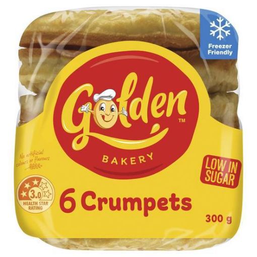 Picture of Golden Crumpets Round Wholemeal 6 Pack
