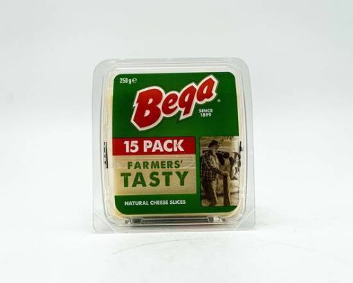Picture of Bega Farmers' Tasty Natural Cheese Slices 250G