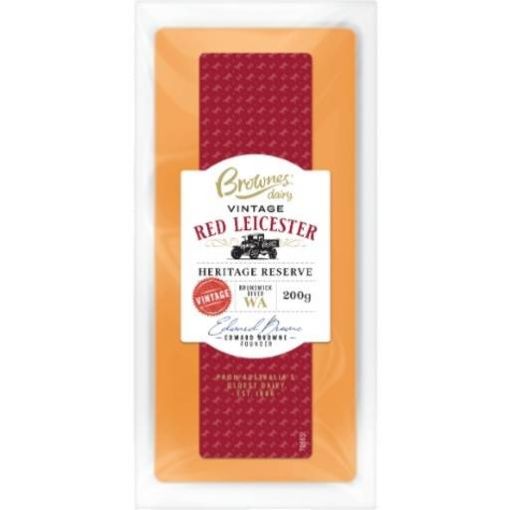 Picture of Brownes Cheese Red Leicester 200Gm