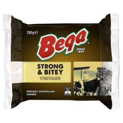 Picture of Bega Cheese Vintage Strong Bitey Block 250Gm