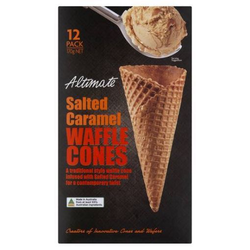 Picture of Altimate 12 Salted Caramel Waffle Cone Large (12 Pack)