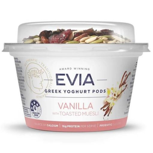 Picture of Evia Vanilla With Toasted Muesli Greek Yoghurt Pods 170G