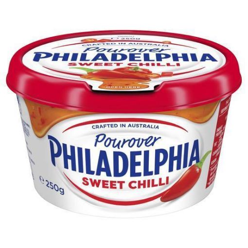Picture of Philadelphia Cream Cheese Sweet Chilli Pourovers 250G