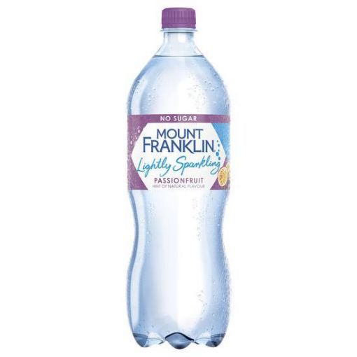Picture of Mount Franklin Lightly Sparkling Flavours Water Passionfruit Pet 1.25L