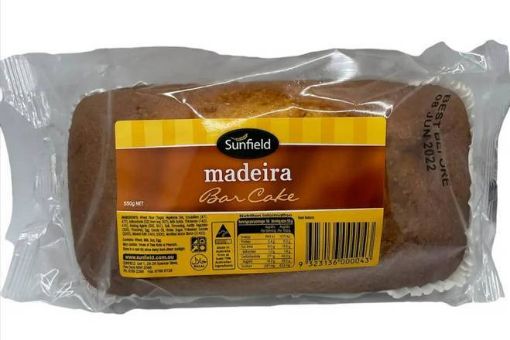 Picture of Sunfield Bar Cake Madeira 550G