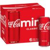 Picture of Coca-Cola Classic Soft Drink Multipack Mini Cans (6 Pack) 250Ml