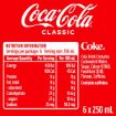 Picture of Coca-Cola Classic Soft Drink Multipack Mini Cans (6 Pack) 250Ml