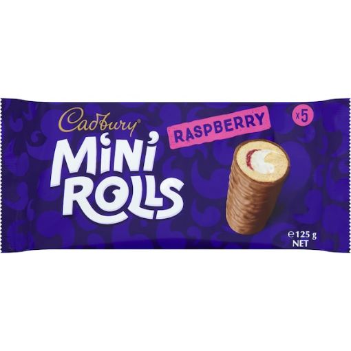 Picture of Cadbury Rolls Mini Raspberry 5Pk