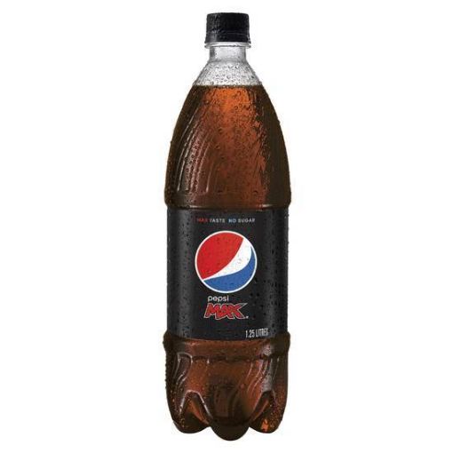 Picture of Pepsi Max No Sugar Soda Bottle 1.25L