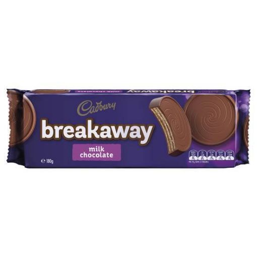 Picture of Cadbury Biscuit Breakaway Milk Chocolate 180Gm