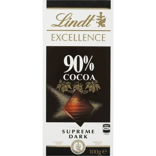 Picture of Lindt Excel 90 Cocoa 100Gm