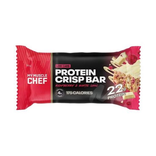 Picture of My Muscle Chef Crisp Bar Raspberry & White Choc 50G