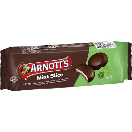 Picture of Arnotts Chocolate Mint Slice 200Gm