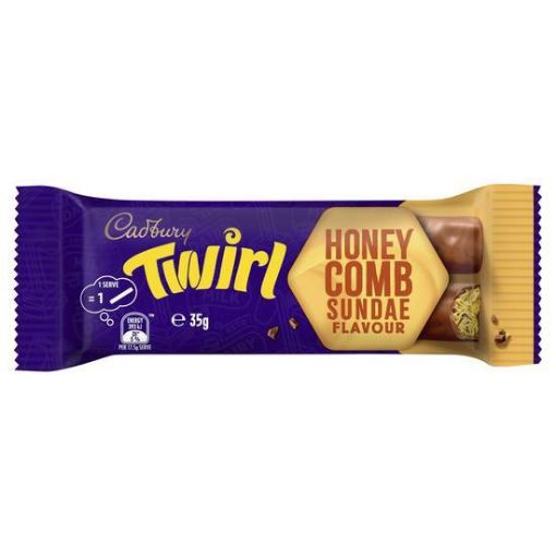 Picture of Cadbury Twirl Honeycomb Sundae Flavour Chocolate Bar 35G
