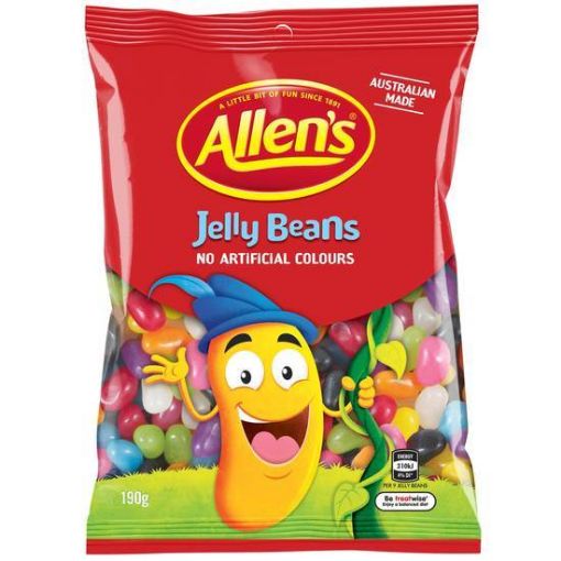 Picture of Allen's Jelly Beans Lollies Bag 190G
