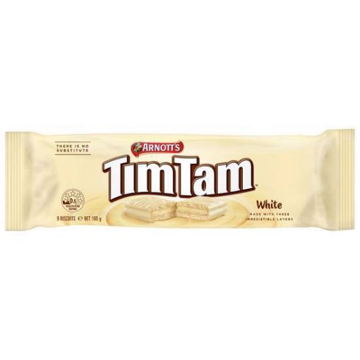 Picture of Arnotts Chocolate Tim Tam White 165Gm