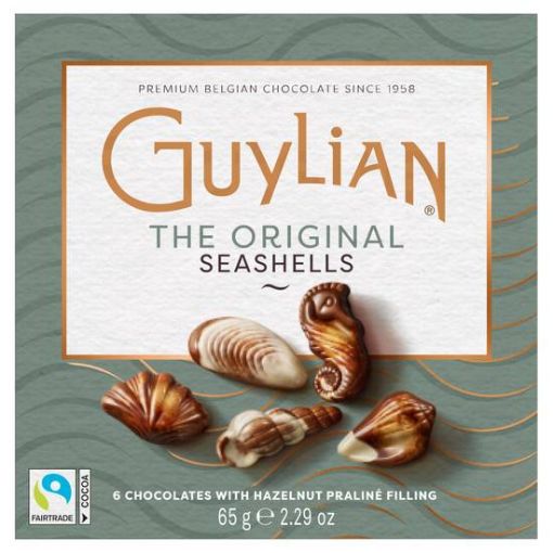 Picture of Guylian Finest Belgian Chocolates With Hazelnut Praline Filling Seashells 65G