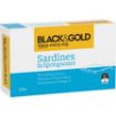 Picture of Black & Gold Sardines In Saltwater 125G