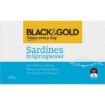 Picture of Black & Gold Sardines In Saltwater 125G