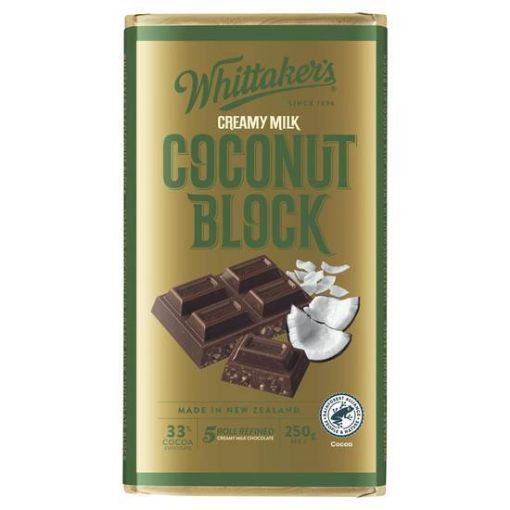 Picture of Whittaker's Block Coconut 33% Cocoa 250G