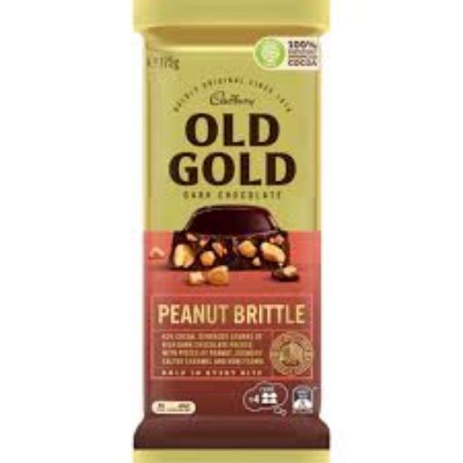 Picture of Cadbury Old Gold Dark Chocolate Peanut Brittle 175G