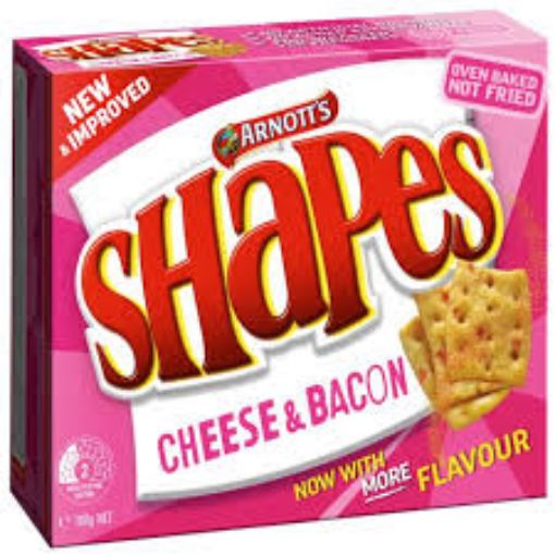 Picture of Arnotts Shapes Cheese & Bacon 180Gm