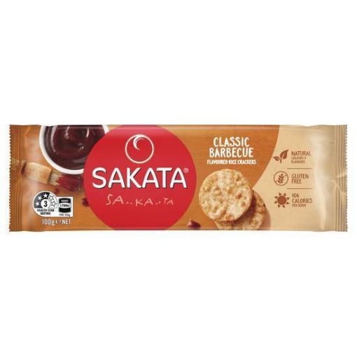 Picture of Sakata Rice Snack Classic Bbq 100Gm