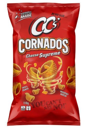 Picture of Cc's Cornados Corn Chips Cheese Supreme 110G