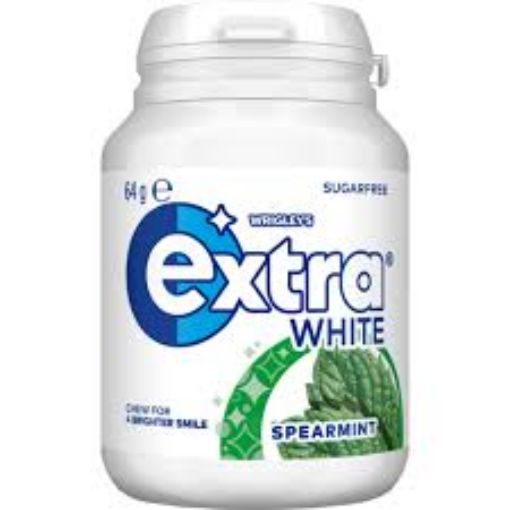 Picture of Extra White Spearmint Sugar Free Chewing Gum Bottle 64G