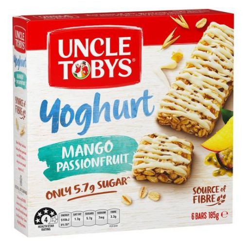 Picture of Uncle Tobys Yoghurt Topps Mango Passion 185Gm
