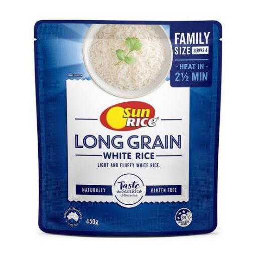 Picture of Sunrice Long White Microwave 450Gm