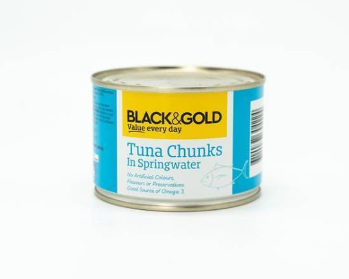 Picture of Black & Gold Tuna Chunks Spring Water 425Gm
