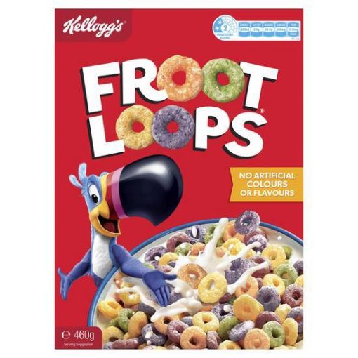 Picture of Kellogg's Froot Loops Breakfast Cereal 460G