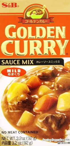 Picture of S&B Curry Golden Mild 92Gm