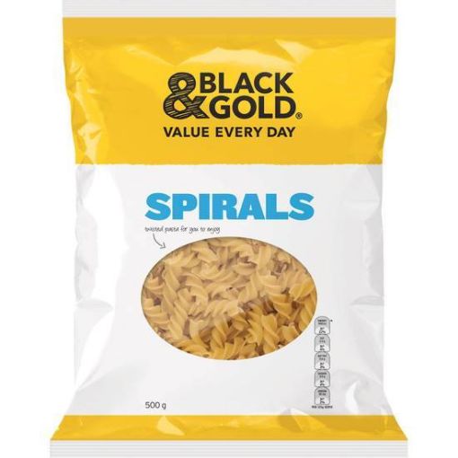 Picture of Black & Gold Spirals 500G