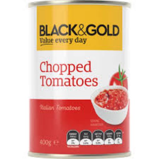 Picture of Black & Gold Chopped Tomatoes 400G