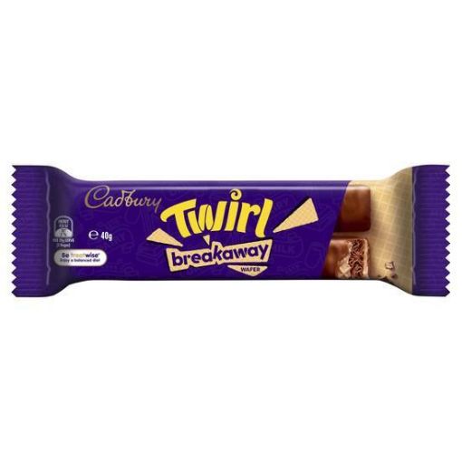 Picture of Cadbury Twirl Breakaway Wafer Chocolate Bar 40G