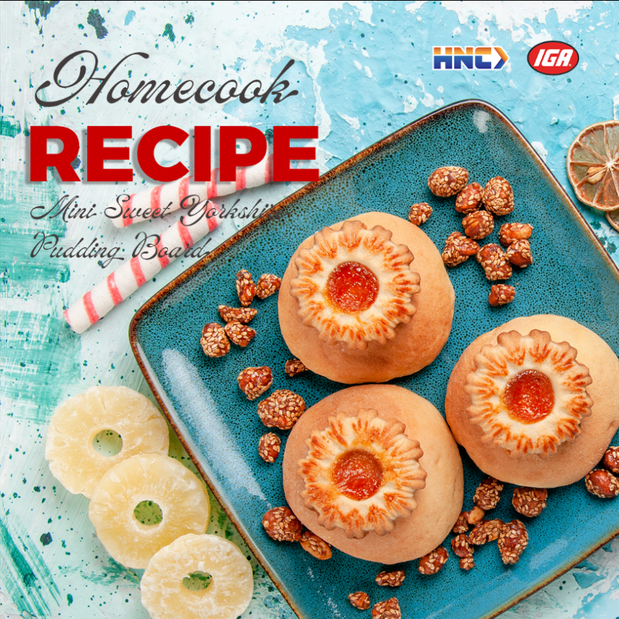 Homecook Recipe: Mini Sweet Yorkshire Pudding Board