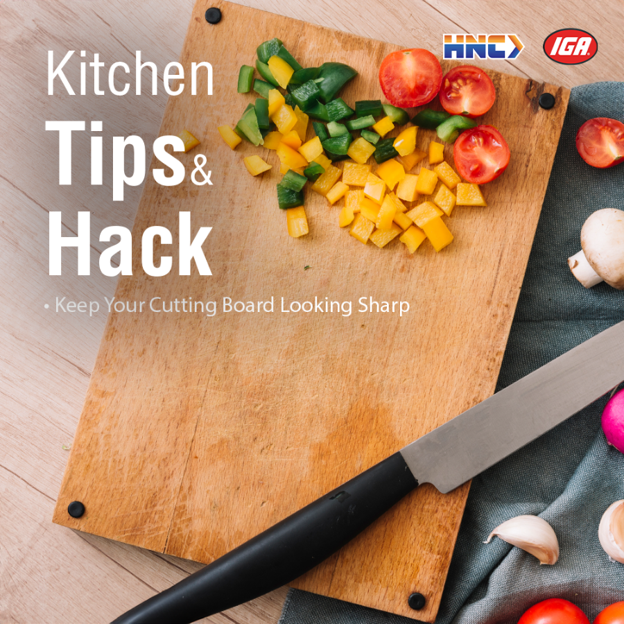 Kitchen tips and hacks: Keep Your Cutting Board Looking Sharp