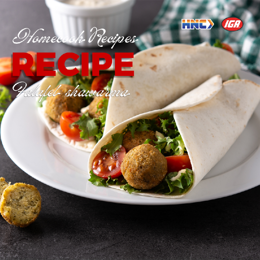 Homecook Recipe:  Falafel shawarma