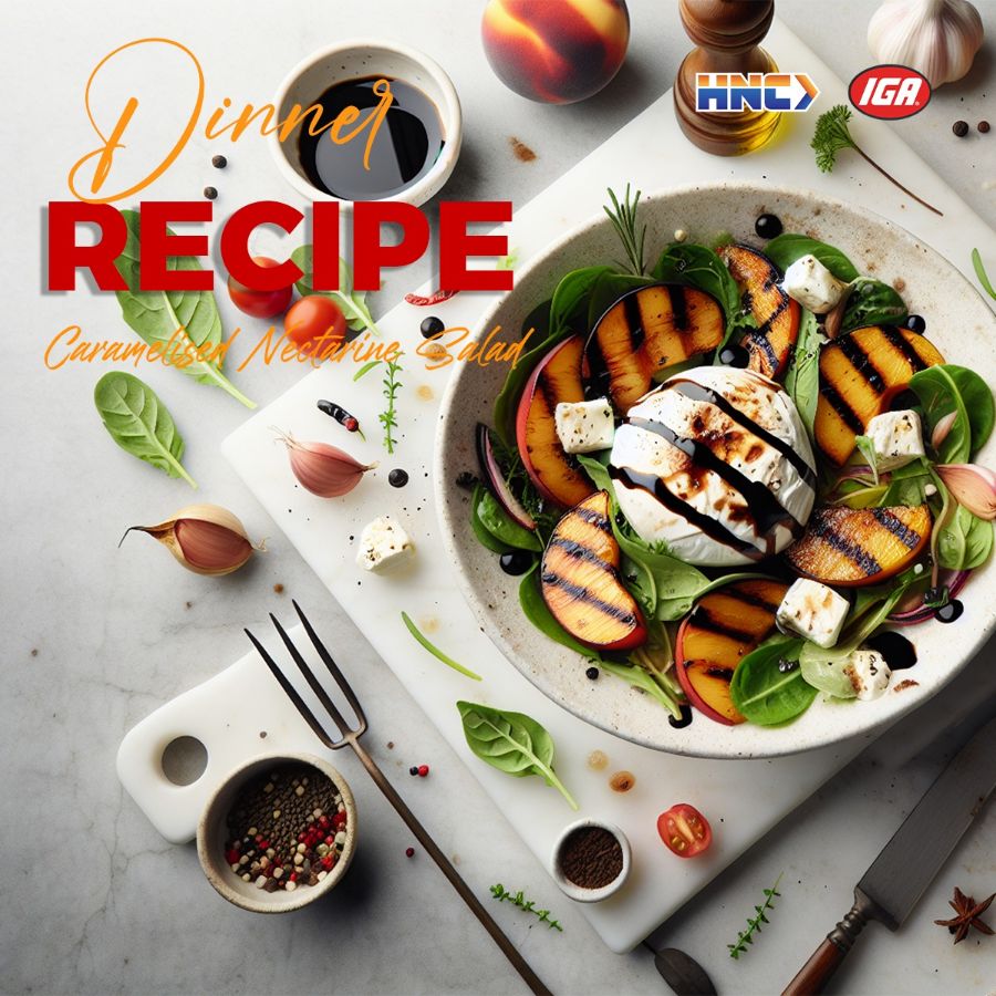 Dinner Recipe: Caramelised Nectarine Salad